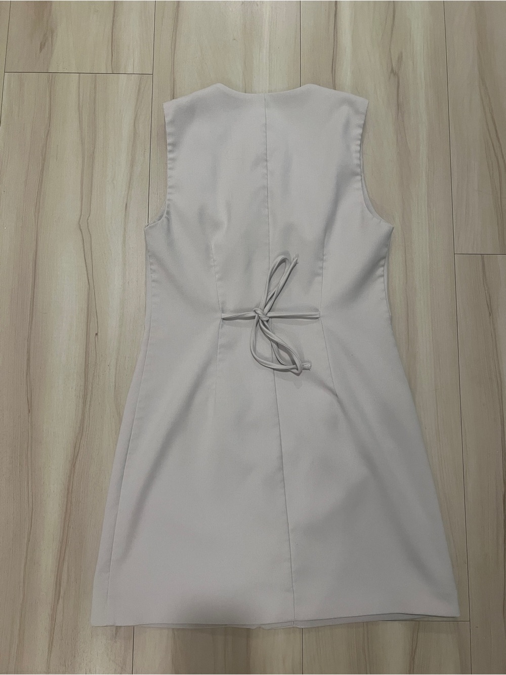 Abercrombie & Fitch Beige Sleeveless Button-Down Dress - Picture 3 of 3